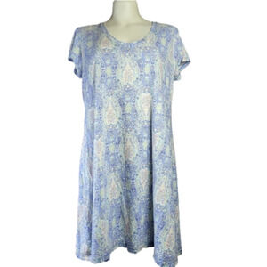 Lord & Taylor Prima Cotton Long Blouse/T-Shirt Dress